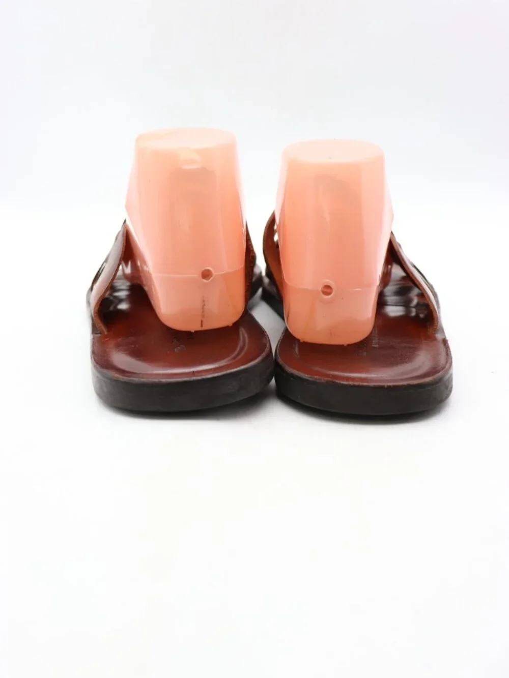 To Boot New York Sandals Men's Size 9 Brown Leather Slide Fisherman Italy